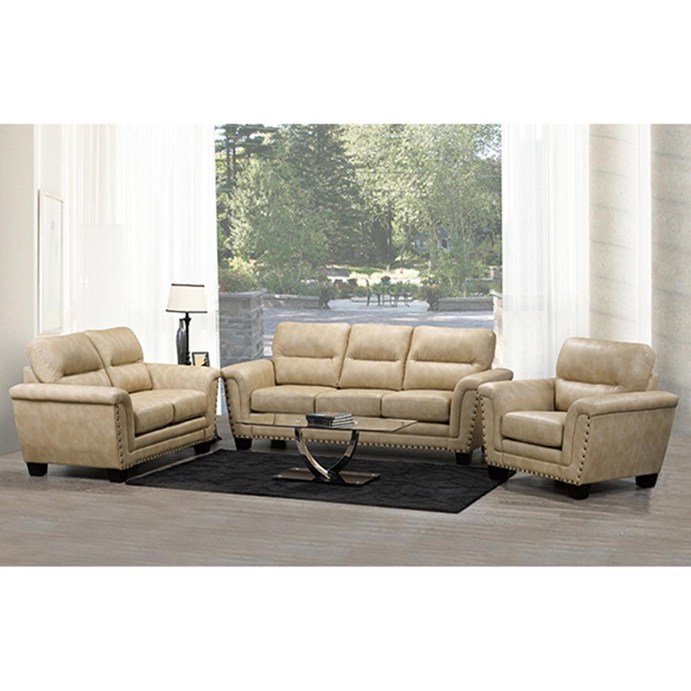 Bedford 3-Piece Sofa Set - Durable Polyurethane (With Nails) - Royal Living Furniture
