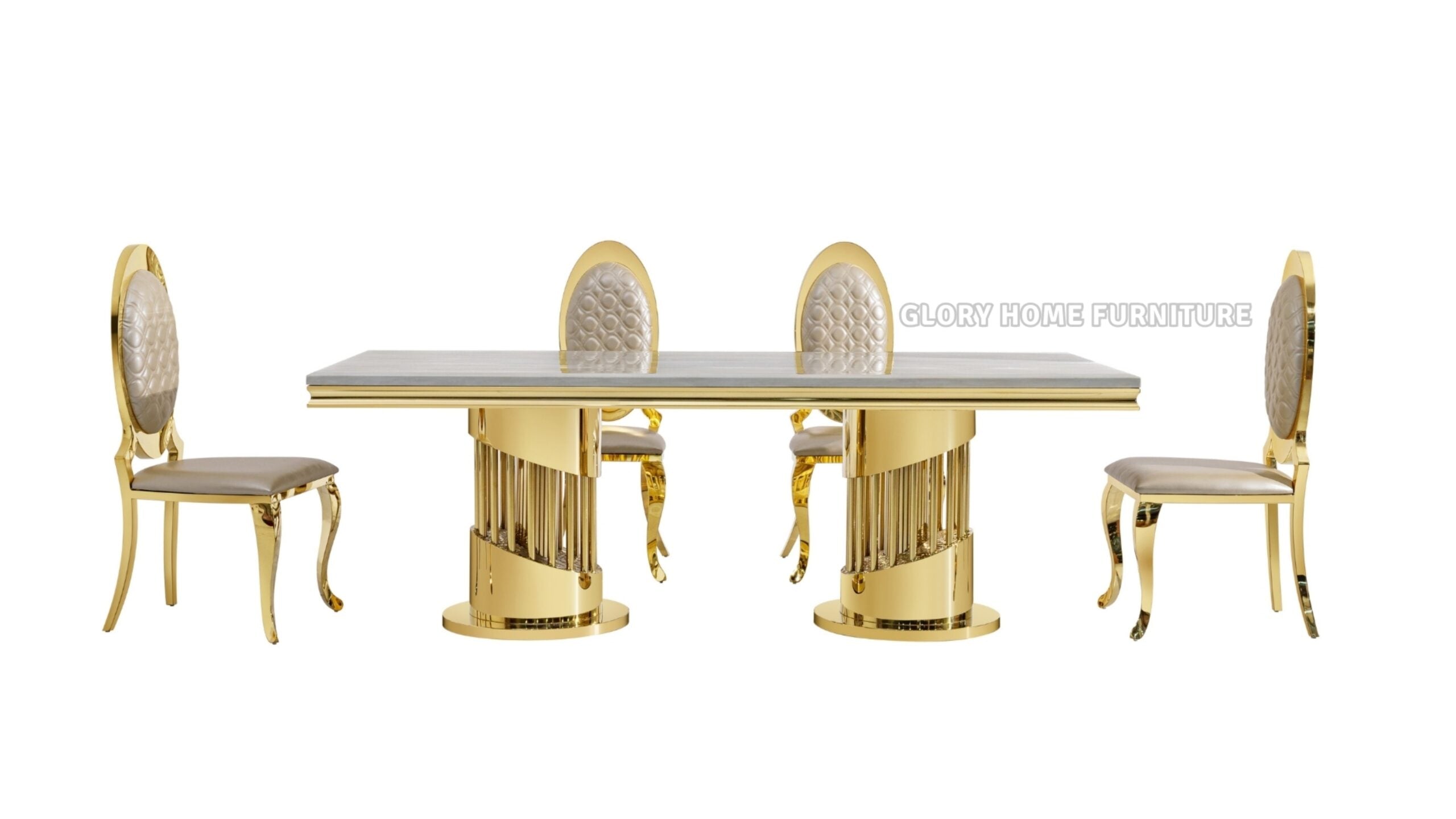 Empire  Gold Dining Tables - Royal Living Furniture