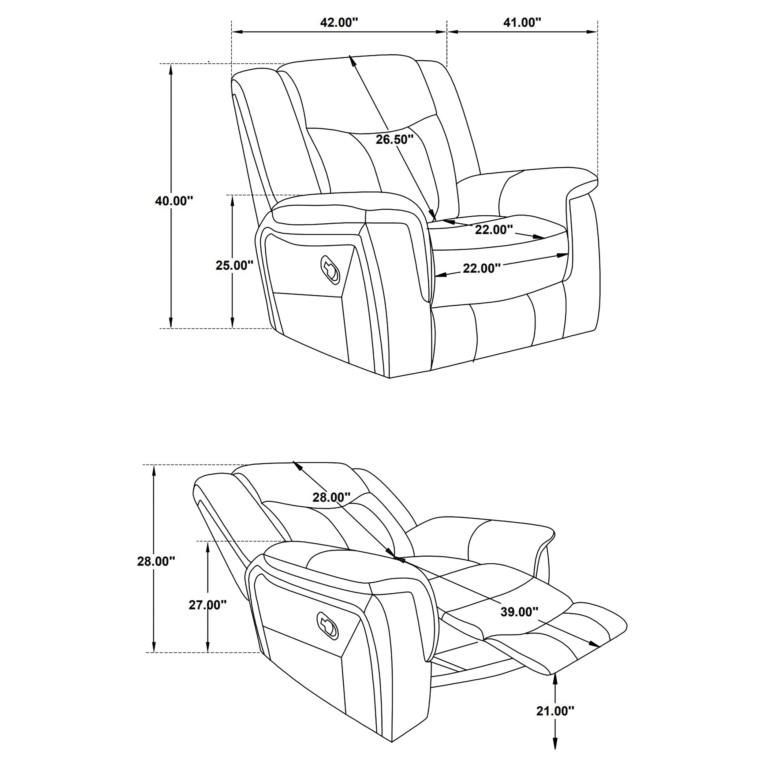 Motion Recliner Sofa Collection - Royal Living Furniture
