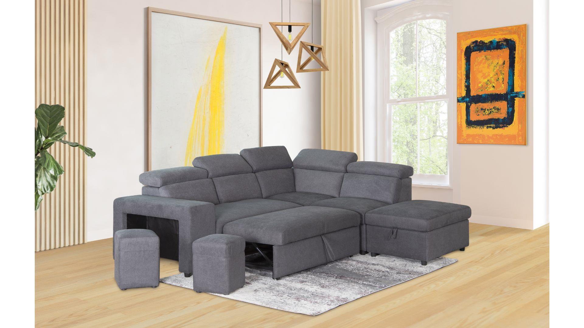 Elle Sectional Sofa Bed - Royal Living Furniture