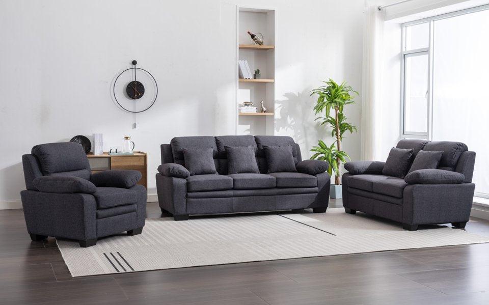 Lexicon Fabric Sofa Set - 8665D - Royal Living Furniture