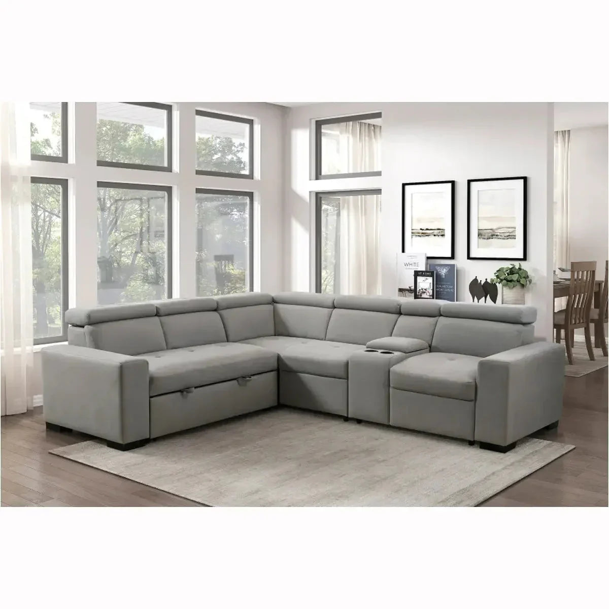 Sofa with Pull out Bed - 9219 - Royal Living Furniture