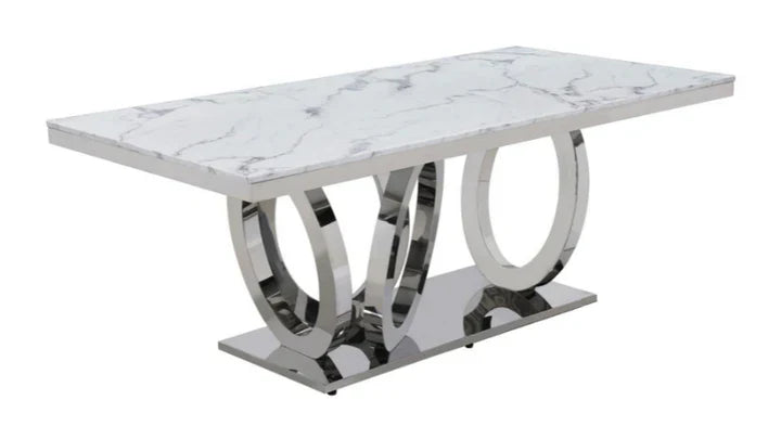 Dinning Table Silver - 935/980 - Royal Living Furniture