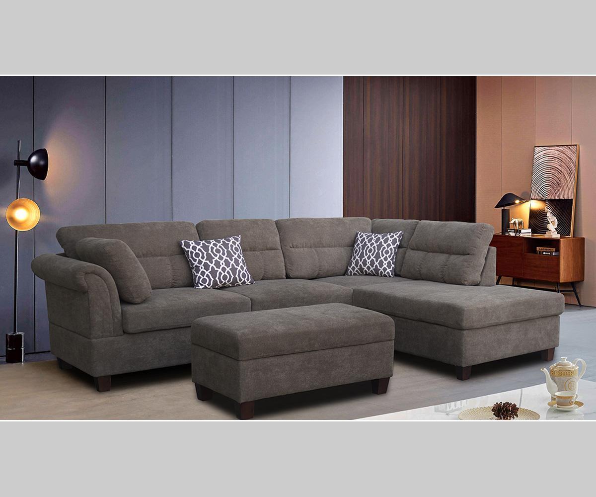 Anchor Sectional Sofa + ottoman - Royal Living Furniture