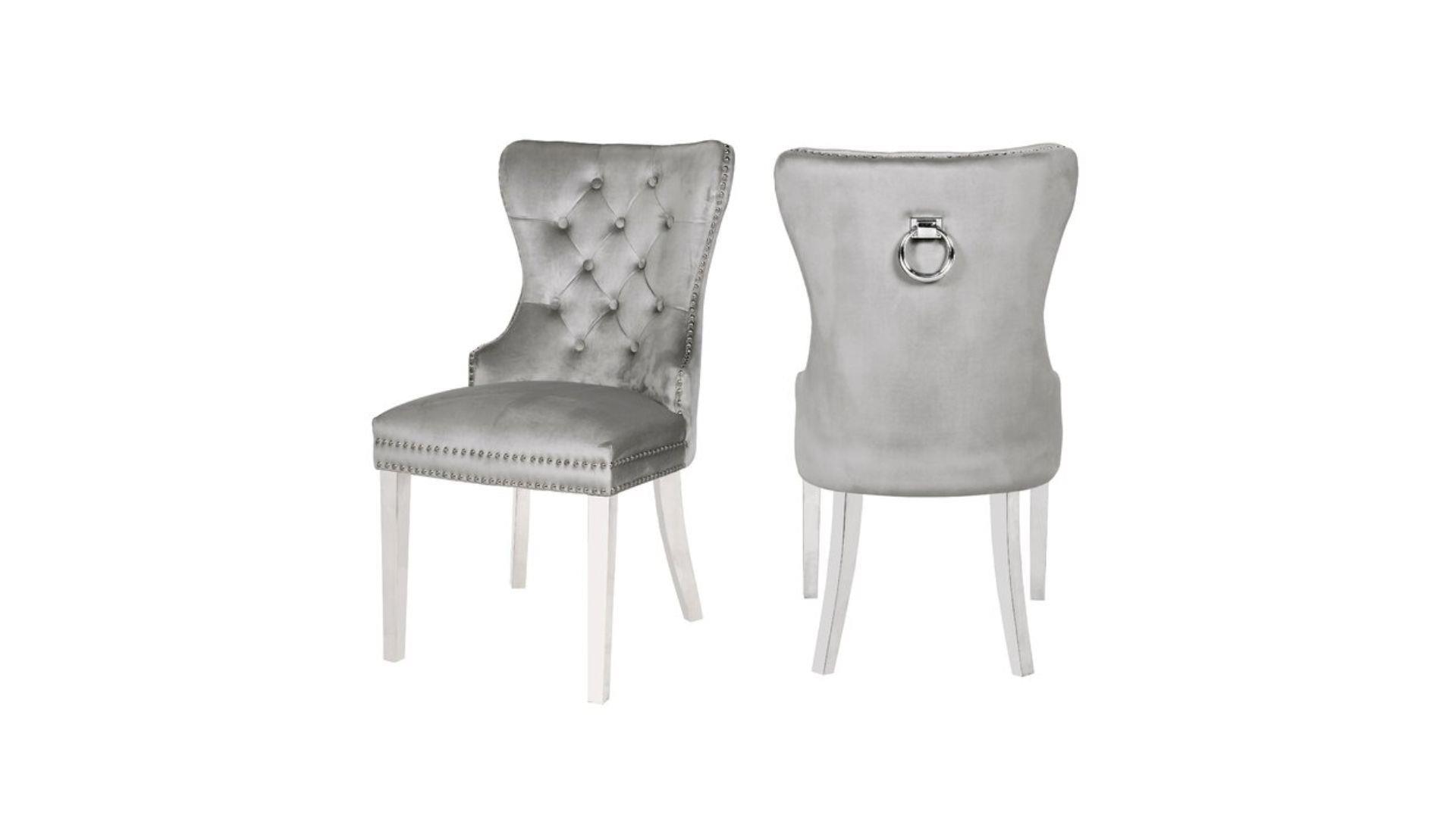 Erica Dining Chairs - Silver - Royal Living Furniture