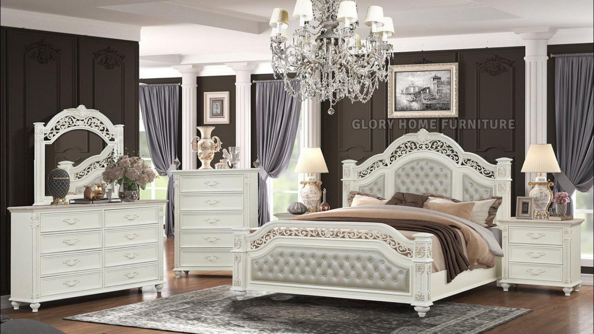 Florida Bedroom Set - look for the same in bedroom set and combine - Royal Living Furniture