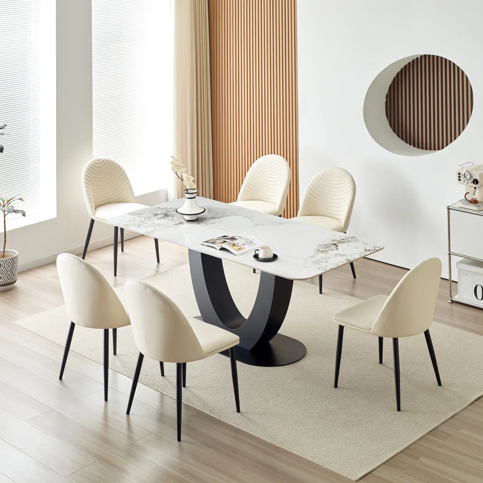 Dining Table/ 6 Chairs - 1198 - Royal Living Furniture