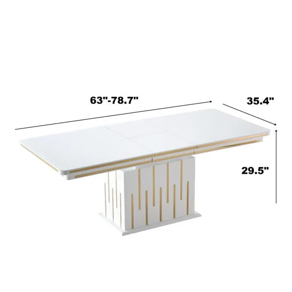 Dining Table/6 Chairs - 1240 - Royal Living Furniture