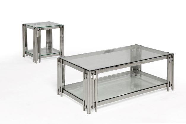 Ethan - Clear Glass Coffee Table - Royal Living Furniture