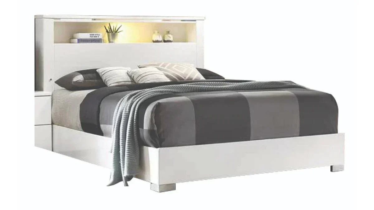 Elaine High Gloss - Bedroom Set - Royal Living Furniture