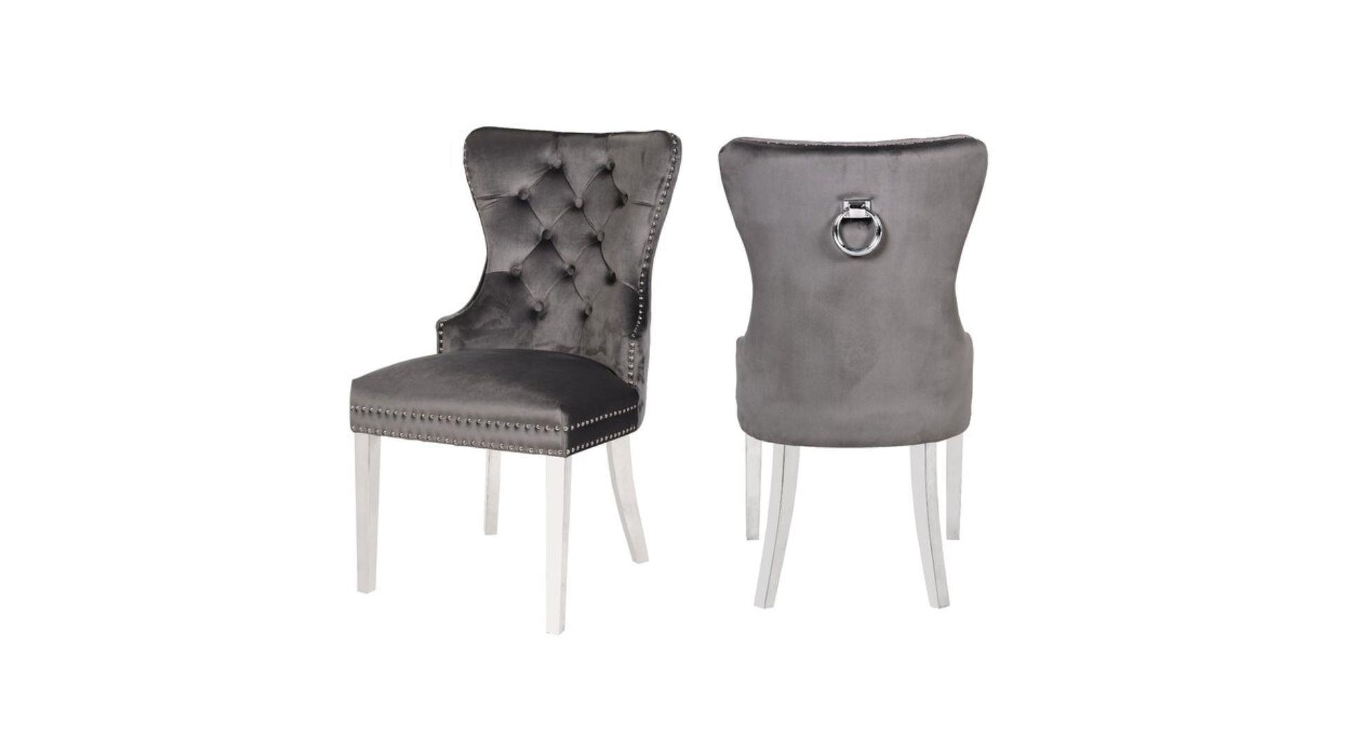 Erica Dining Chairs - Silver - Royal Living Furniture
