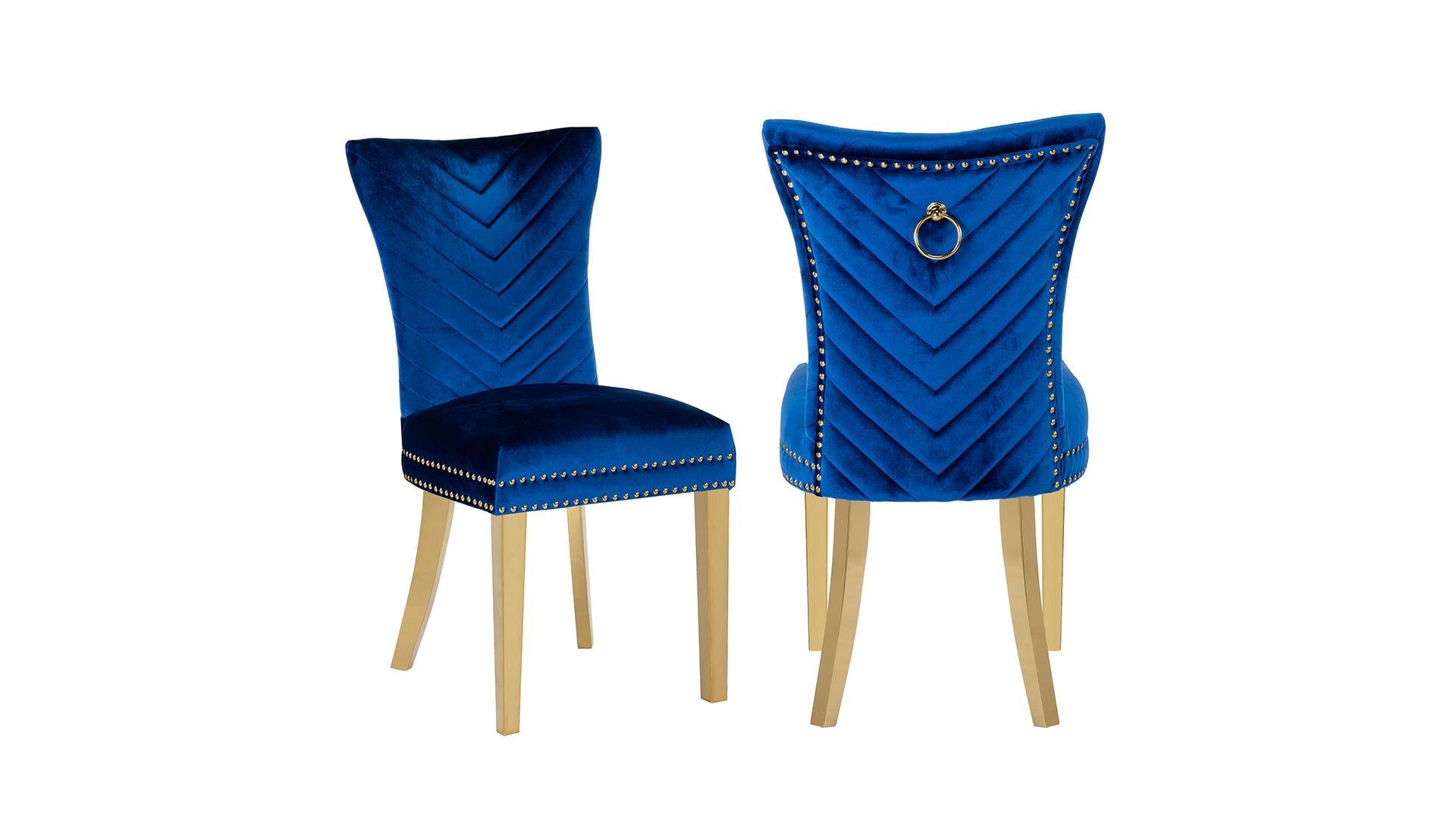 Eva - Gold Dining Chairs - Royal Living Furniture