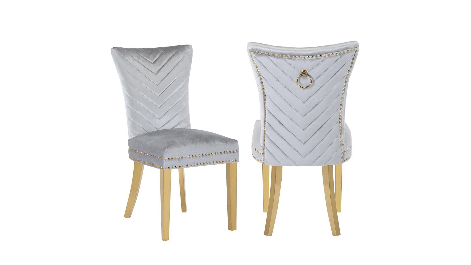 Eva - Gold Dining Chairs - Royal Living Furniture