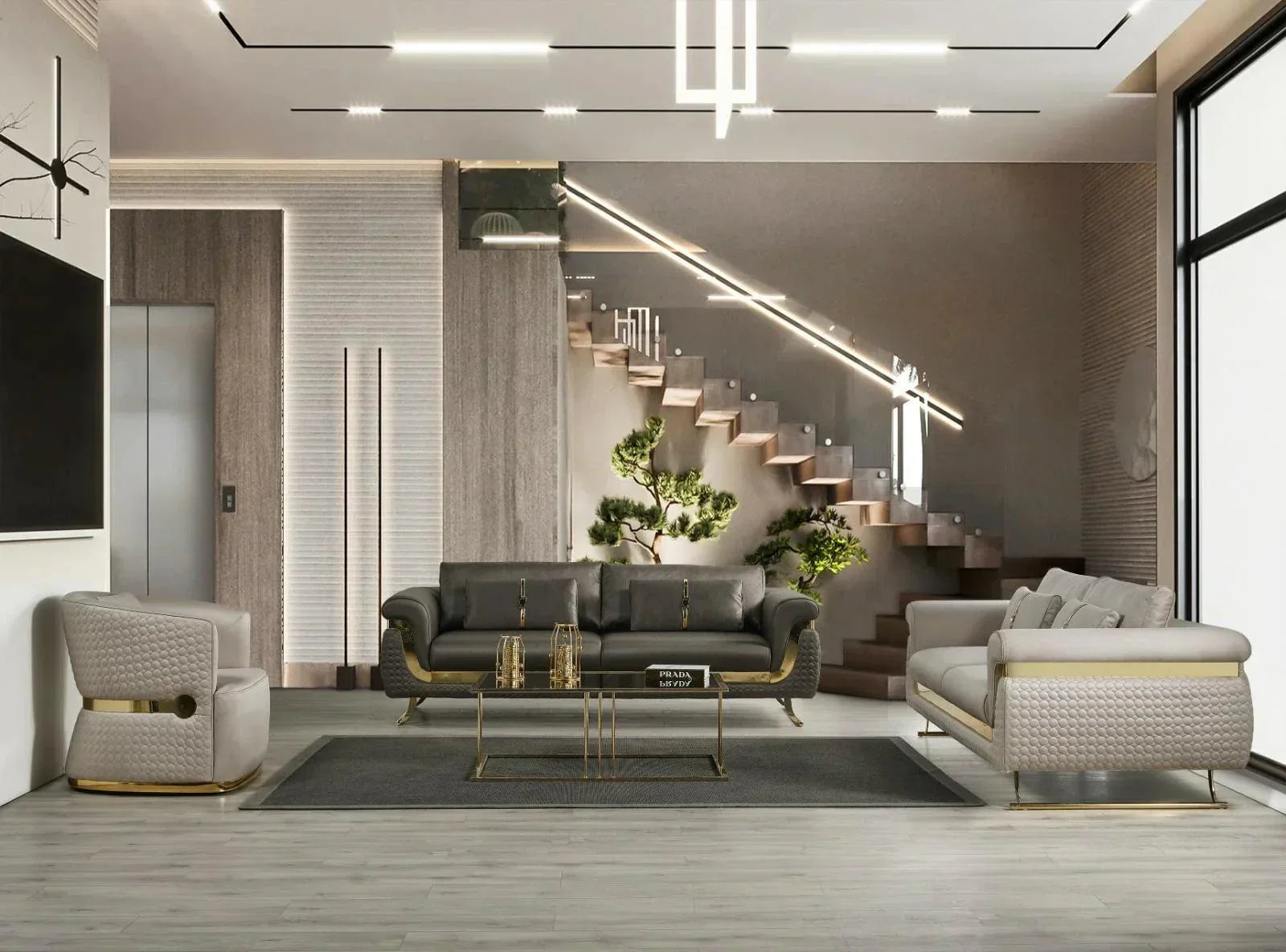 Delta - Luxury Sofa Set - Royal Living Furniture