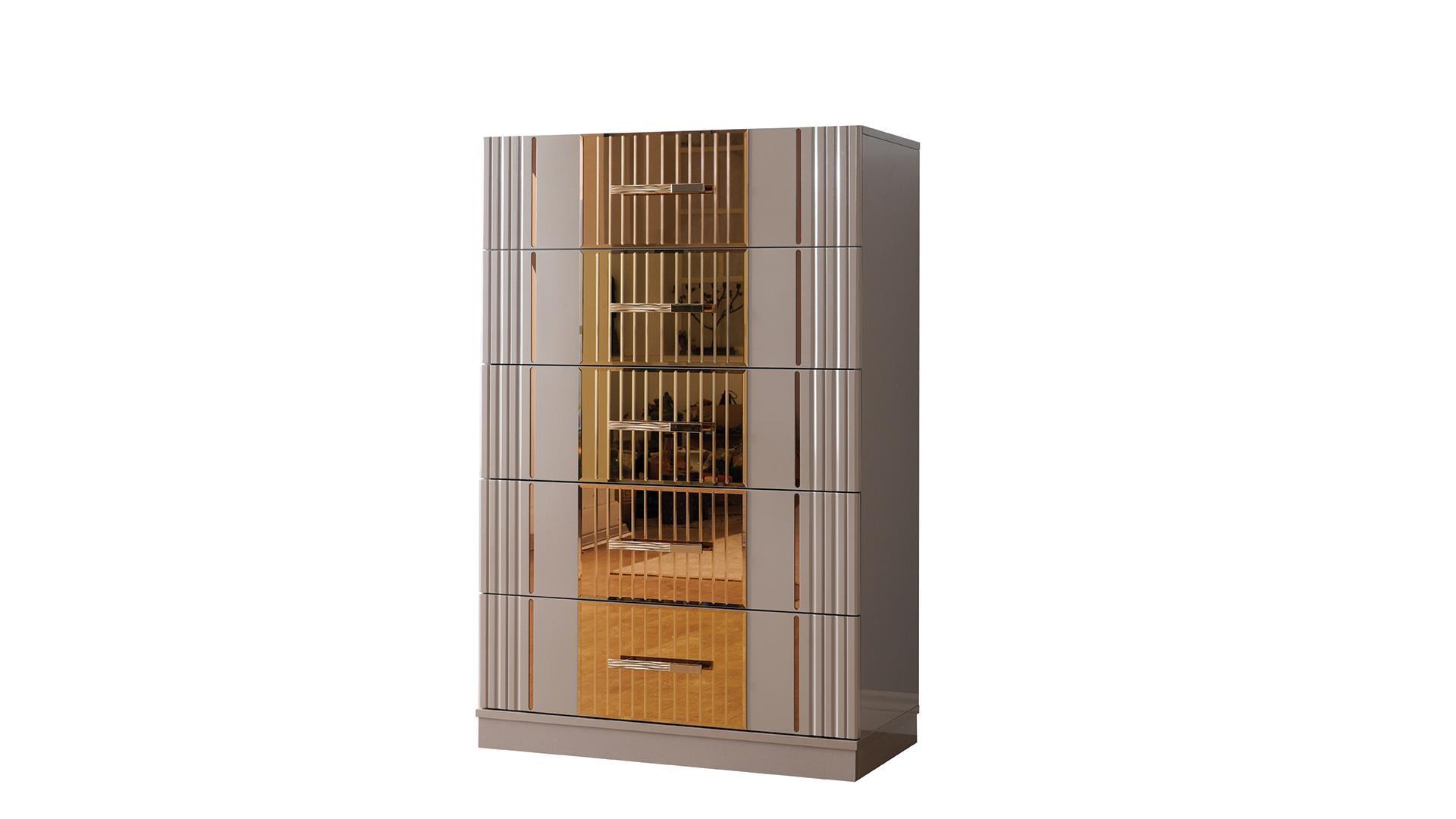 Lorenzo Grey & Gold - Bedroom Set - Royal Living Furniture