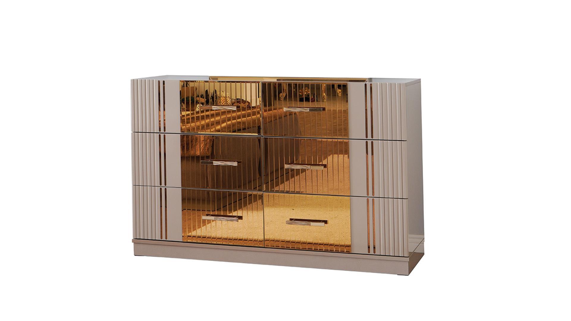 Lorenzo Grey & Gold - Bedroom Set - Royal Living Furniture