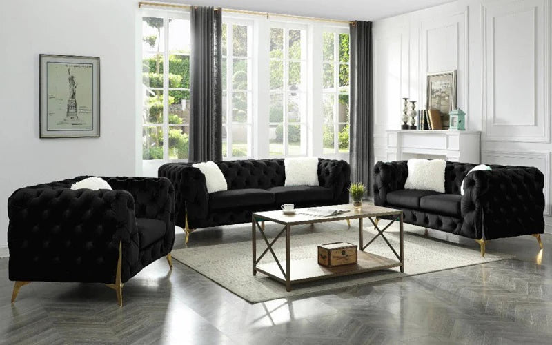 Maderno Velvet Sofa Set - Royal Living Furniture
