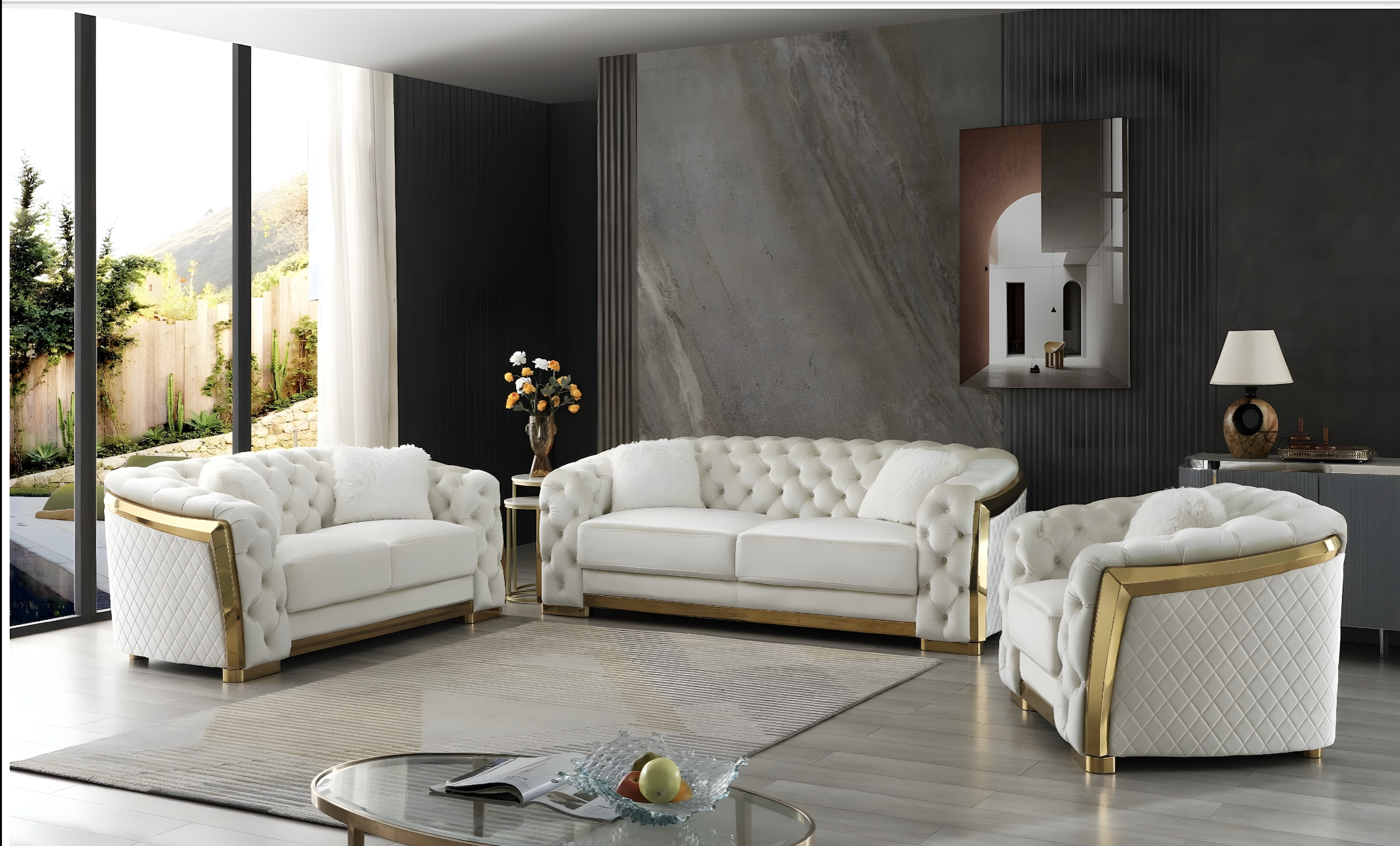 Zara Sofa Set - Royal Living Furniture