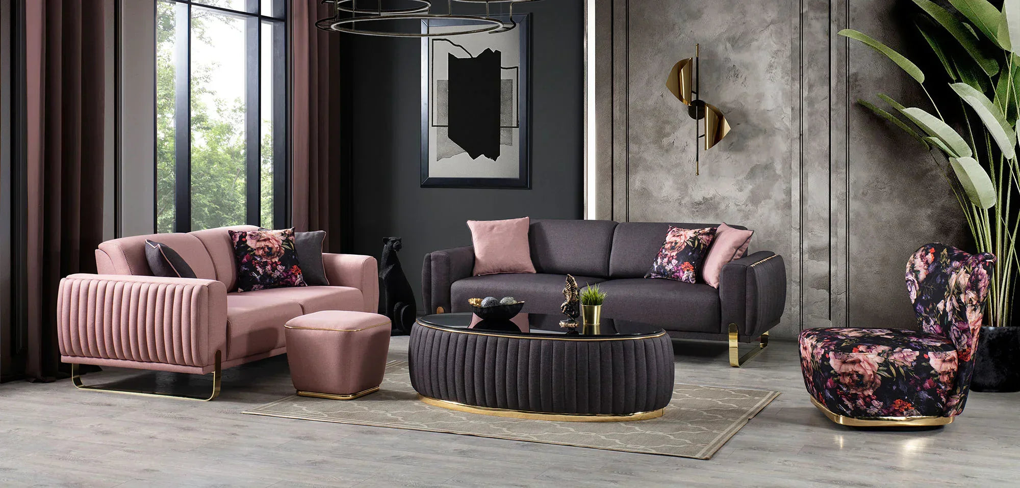 Victoria Sofa Set - Royal Living Furniture