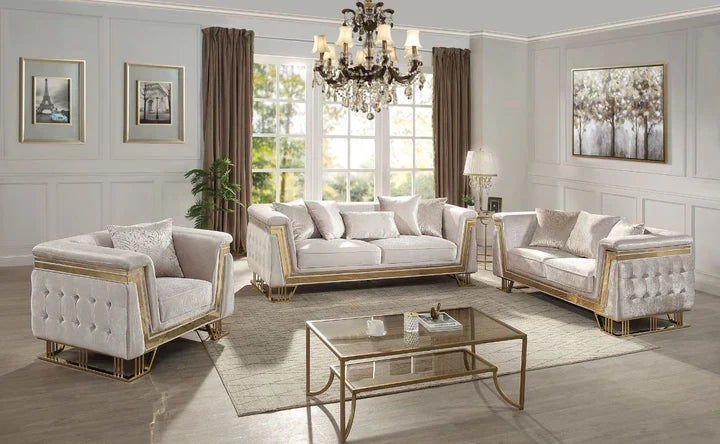 Sofa Set Beige - 326 - Royal Living Furniture