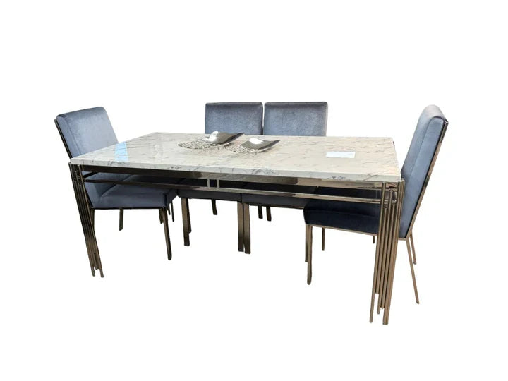 Admiral Silver Dinning Table - Royal Living Furniture