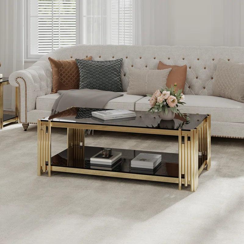Ethan - Black Coffee Table - Royal Living Furniture