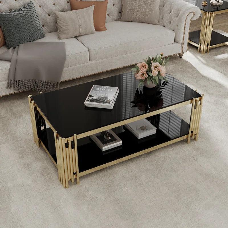 Ethan - Black Coffee Table - Royal Living Furniture