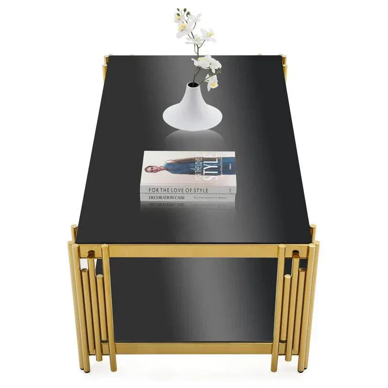 Ethan - Black Coffee Table - Royal Living Furniture