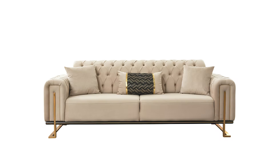 Mondo Tufted  Sof Set - Royal Living Furniture