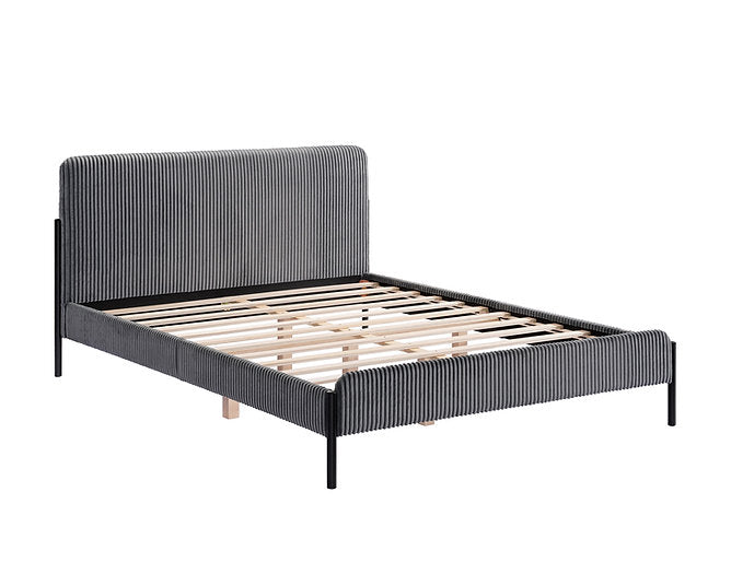 Bed Grey-IF 5587 - Royal Living Furniture
