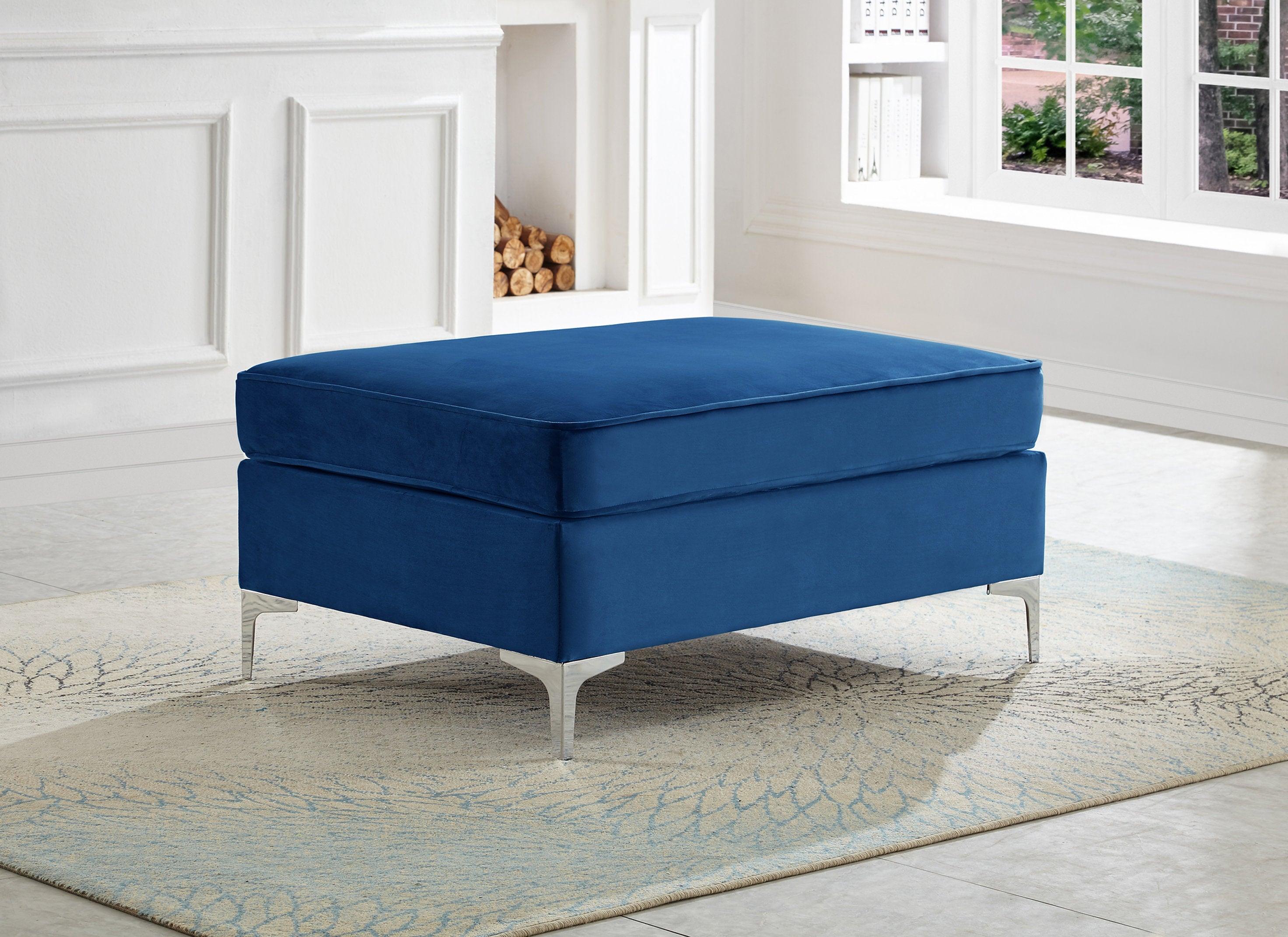Elegant Velvet Ottoman - IF-9281-9283-9285 - Royal Living Furniture