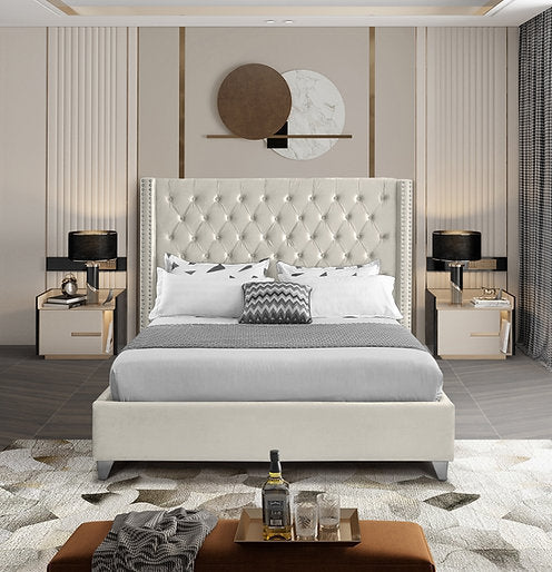 Bed Creme Beige-IF 5892 - Royal Living Furniture