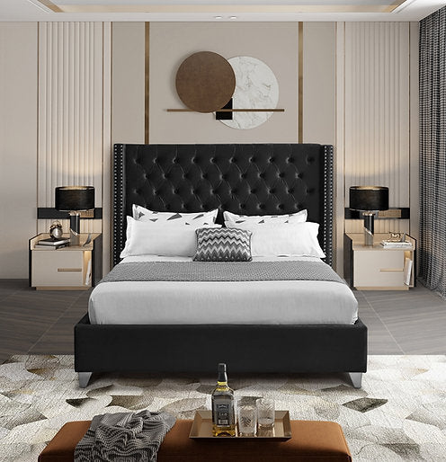 Bed Black-IF 5893 - Royal Living Furniture