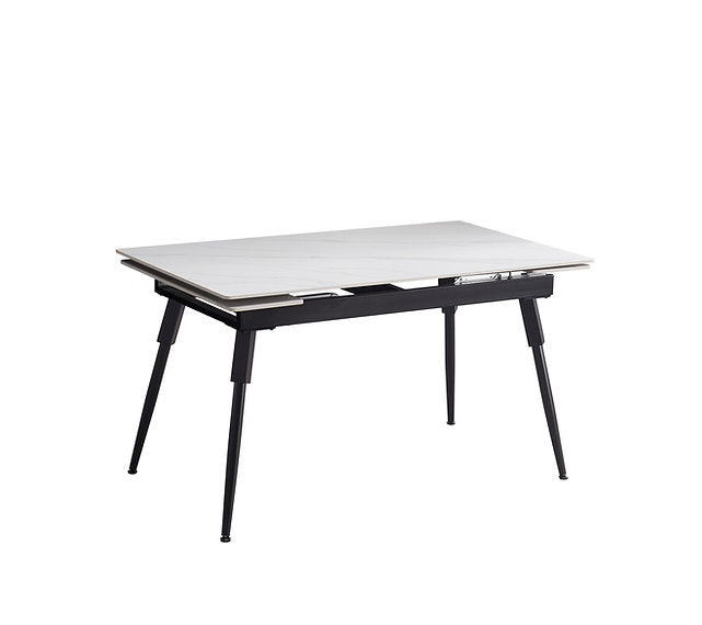 Extension Table - White Sintered Stone Marble T 1818 - Royal Living Furniture