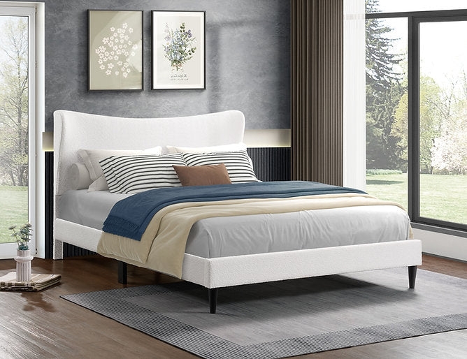Bed Creme Beige-IF 5585 - Royal Living Furniture