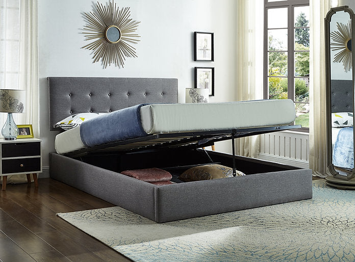 Bed Grey-IF 5445 - Royal Living Furniture