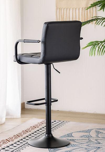 Grey & Black PU Upholstered Bar Stools - ST-7705-7706 - Royal Living Furniture