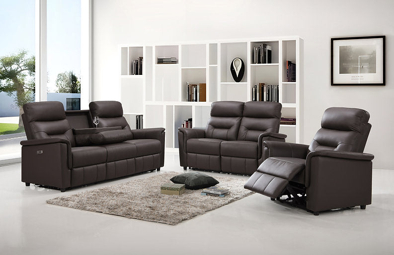Sofa Set Recliner Brown Leather Match- IF 8140 - Royal Living Furniture