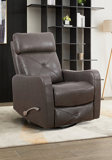 Recliner Chair Charcoal Leather - IF 6330 - Royal Living Furniture