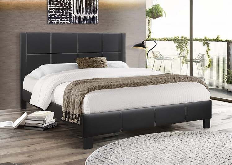 Bed Black-IF 5350 - Royal Living Furniture