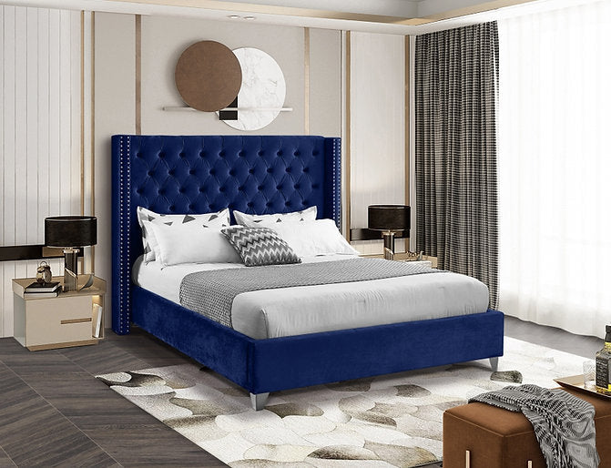 Bed Blue-IF 5891 - Royal Living Furniture