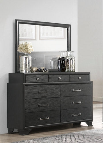 Ava 'Jordyn Grey' Dresser & Mirror - Royal Living Furniture