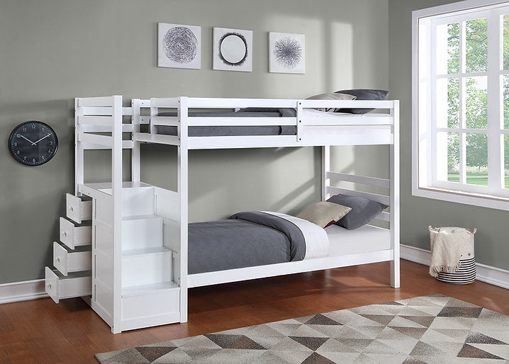 Bunk Bed White - B 1892 - Royal Living Furniture