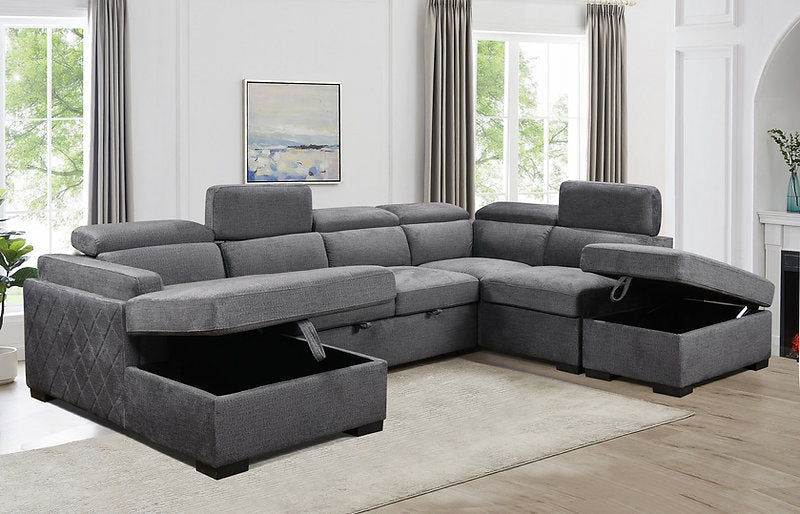 LHF Sofabed Sectional - IF 9090 - Royal Living Furniture