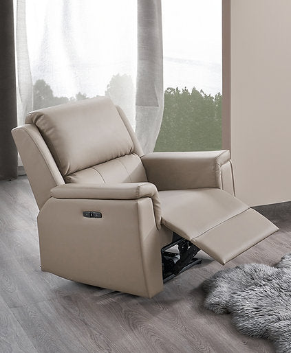 Sofa Set Recliner Stone PU - IF 8150 - Royal Living Furniture