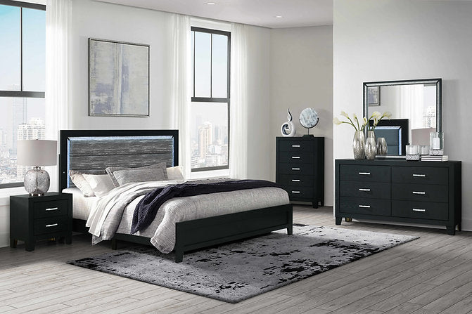 Reid-Black Bedroom Set - Royal Living Furniture