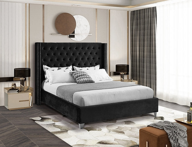Bed Black-IF 5893 - Royal Living Furniture
