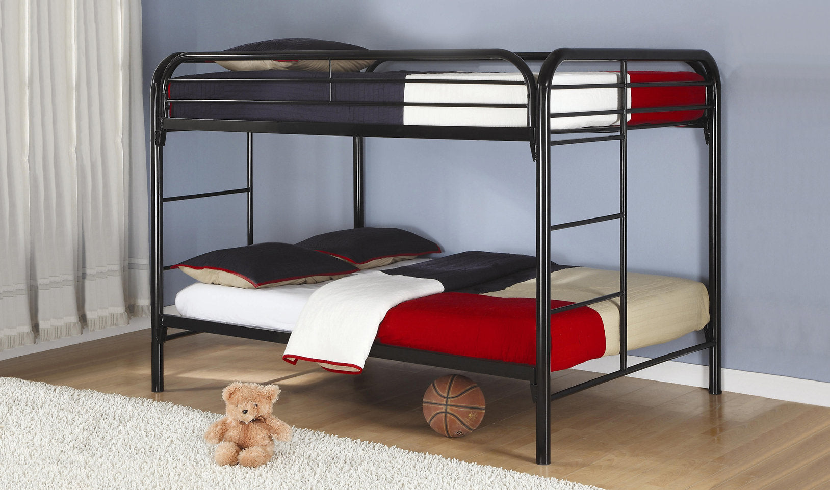 Bunk Bed Black B-502 - Royal Living Furniture