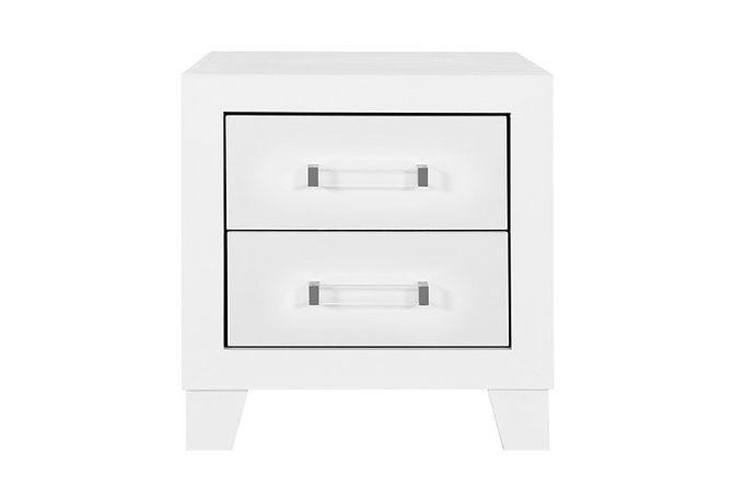 Lucia-White Night Stand - Royal Living Furniture