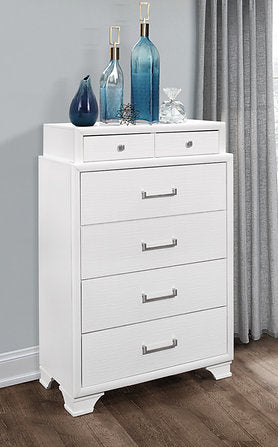 Jordyn (White) Chest - Royal Living Furniture
